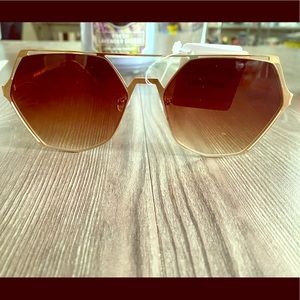 Retro gold octagon frames